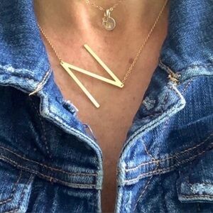 INITIAL “N” NECKLACE